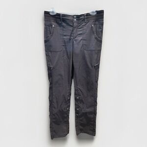 Athleta Shasta Convertible Hiking Cargo Pant Black Womens Size 4